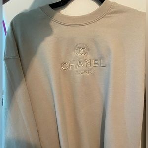 chanel crewneck!